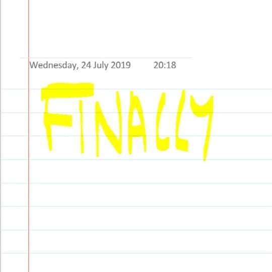 “Finally.” #conceptual #art #conceptualart #conceptualartists #fingerpainting #drawing #words #simple #digitalart #phoneart #diditforthegram #lines #finally #ends #phew #permanent #ending