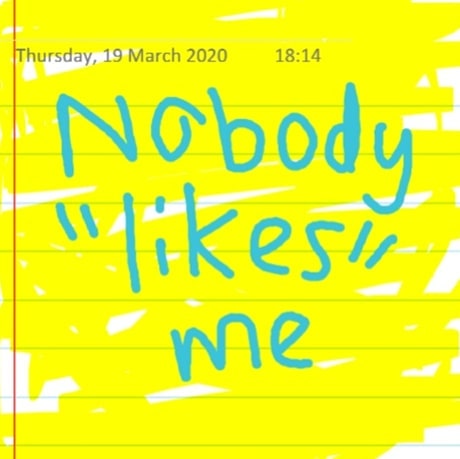 Nobody “likes” me. . #artforartssake #drawing #quarantine #socialdistancing #liferightnow #introvert #drawing #fingerpainting #artist #conceptual #conceptualartists #conceptualart #digitalart #phoneart #like #likelike #likelikelike